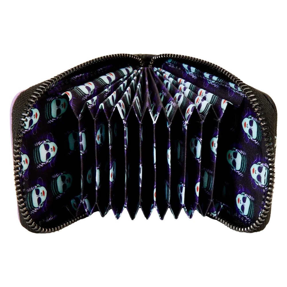 Bride of Frankenstein Universal Monsters Mask Glow Accordion Zip Around Wallet - Picture 4 of 5